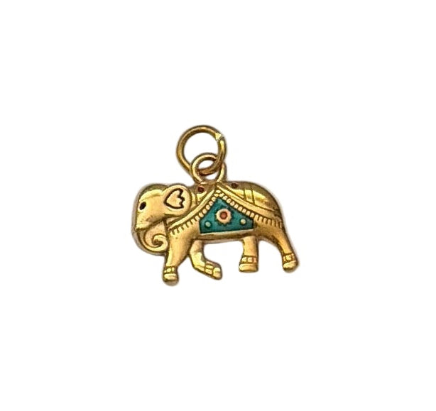 Elephant Charm -Enamel