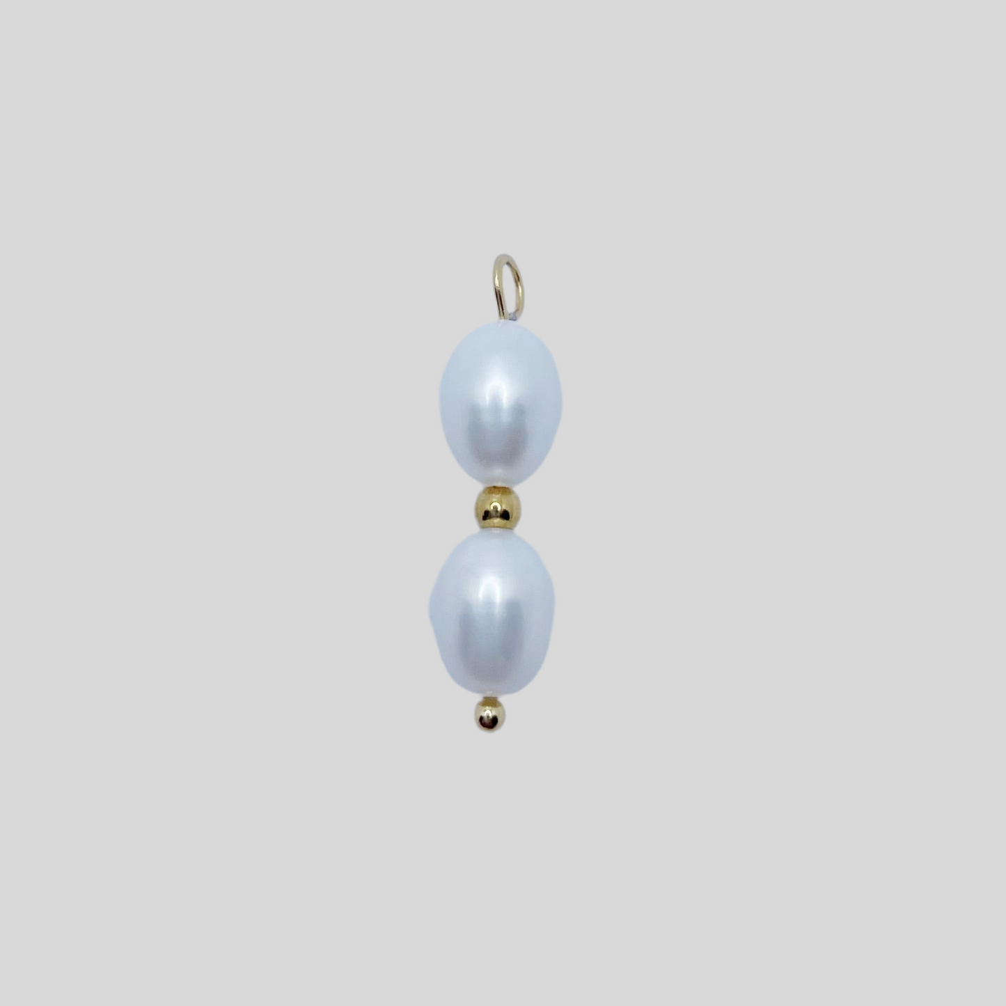 Pearl + Gold Charm