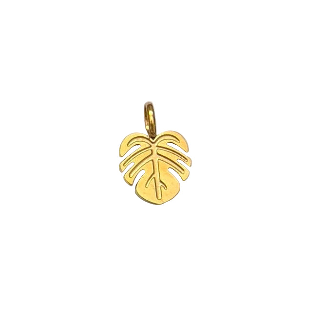 Monstera Leaf Charm