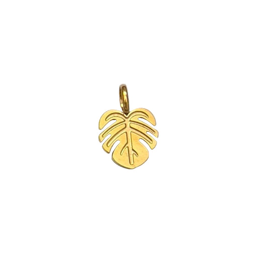 Monstera Leaf Charm