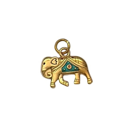 Elephant Charm -Enamel