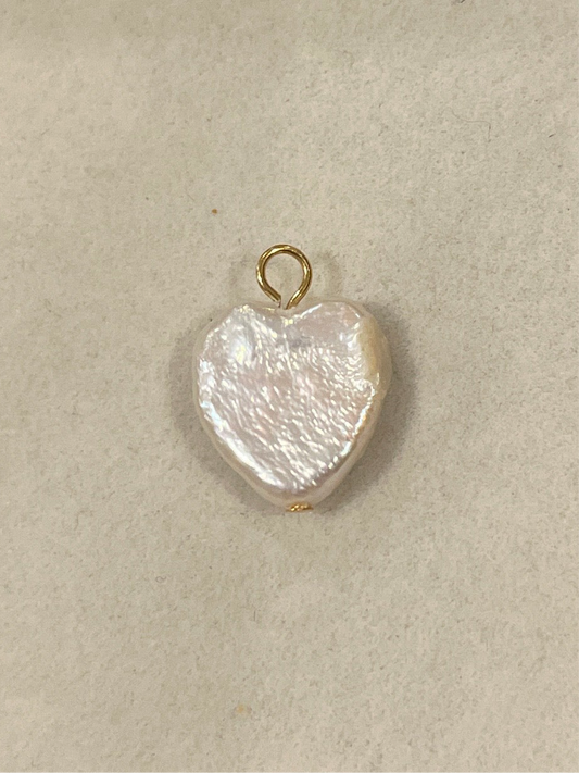 Heart Pearl Charm