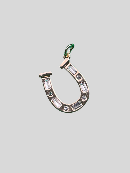 Crystal Horseshoe Charm