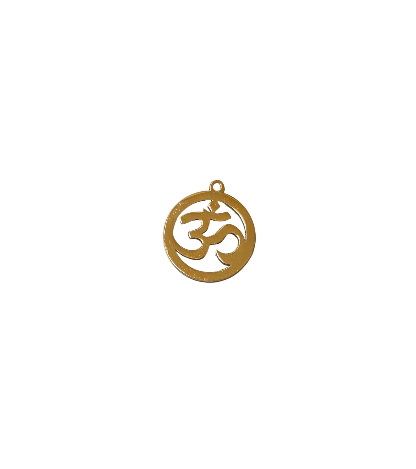 Golden Om Charm