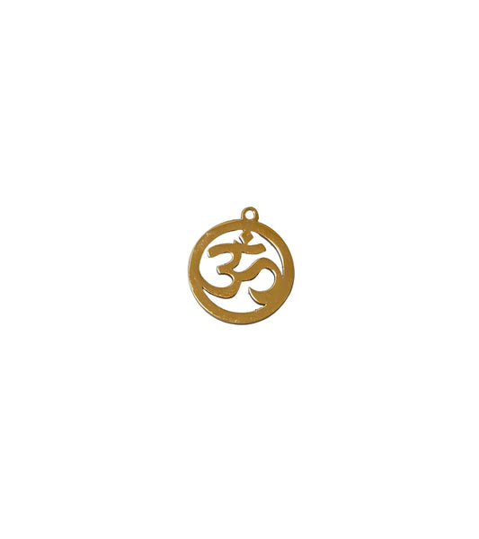 Golden Om Charm