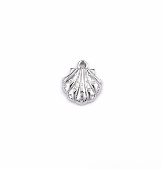 Silver Shell Charm